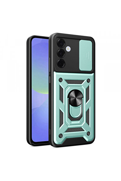 Stef's Cat Θήκη για Samsung Galaxy A36 A366, Γάτα της Στεφ, CamShield, Πράσινο