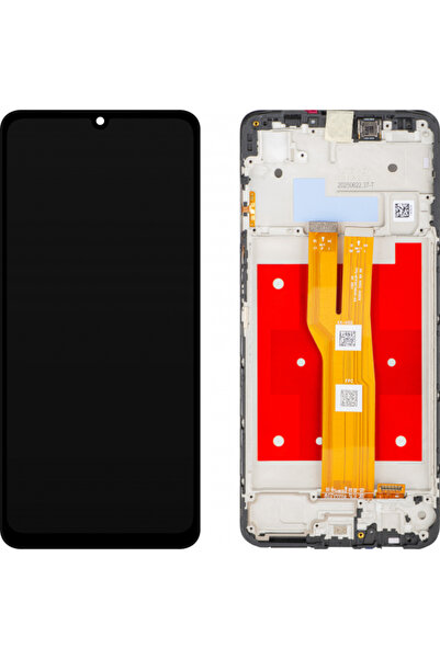 Samsung Display cu touchscreen Galaxy A07 4G A075, cu ramă, gri, Service Pack...