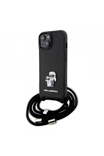 Stef's Cat Husa pentru Apple iPhone 15 Plus, Karl Lagerfeld, Saffiano Crossbo...