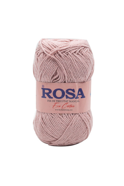 Pin Trade SRL Bobina fir tricotat Rosa Cotton 7531, 100% bumbac reciclat, 100...