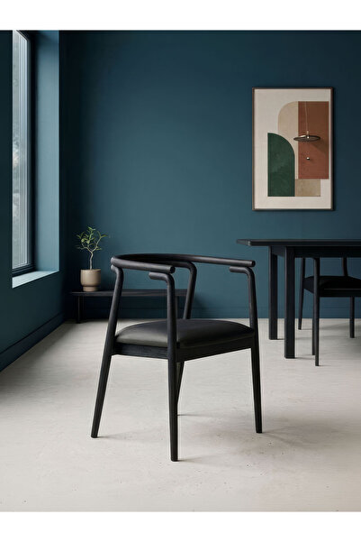 Gazzini Furniture İkon Kolçaklı İskandi Ahşap Sandalye