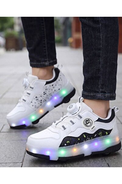 SOLERO Işıklı Tekerlekli Patenli Çocuk Ayakkabısı – LED, Gizlenebilir Tekerlek