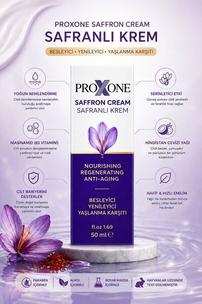 proXone Safranlı Krem 50 ml