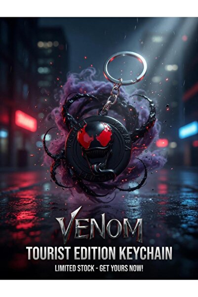 Natavanbutık 🖤🔥 Venom King Anahtarlık – Karanlık Güç Seninle! 🕷️⚡