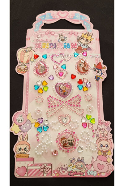 Modellino Kristal Sticker Charm Giraffe Yapışkanlı Choker Sticker Çıkartma Hı...
