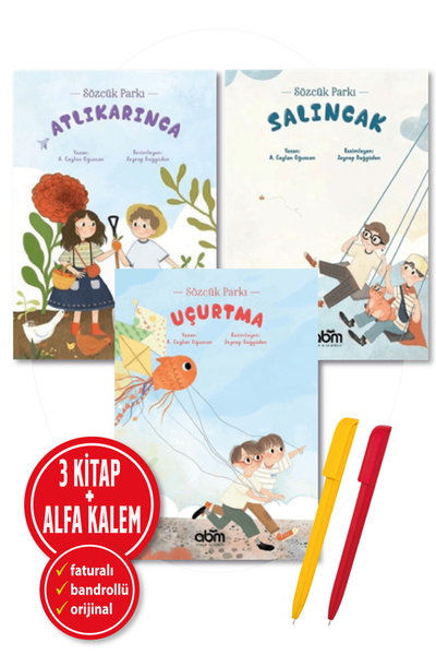 Abm Yayınevi Alfa Kalem+ (A. Ceylan Oğuzcan) Uçurtma+Salıncak - Sözcük Parkı+...