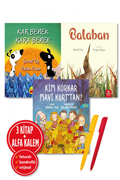 Abm Yayınevi Alfa Kalem+ (Şiirsel Taş) Kim Korkar Mavi Kurt'tan?+Balaban+Kar ...