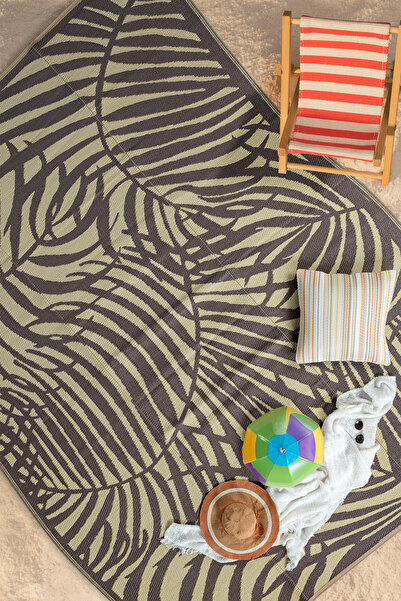SİMEREV HALI HOME CONSEPT XL Plastik Hasır Halı Katlanabilir Çift Taraflı Pla...