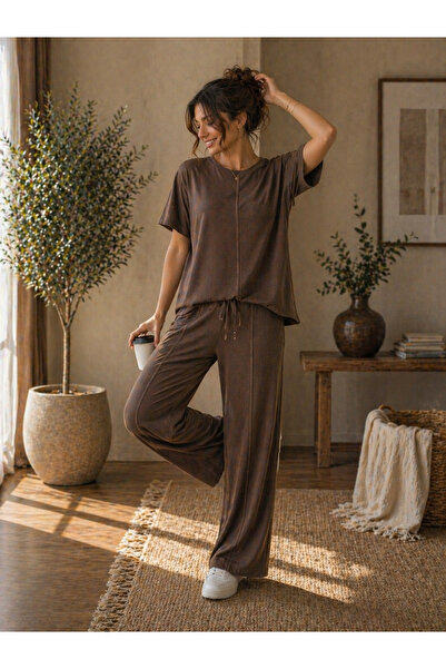 Becha Butik Çimalı Crew Neck Set