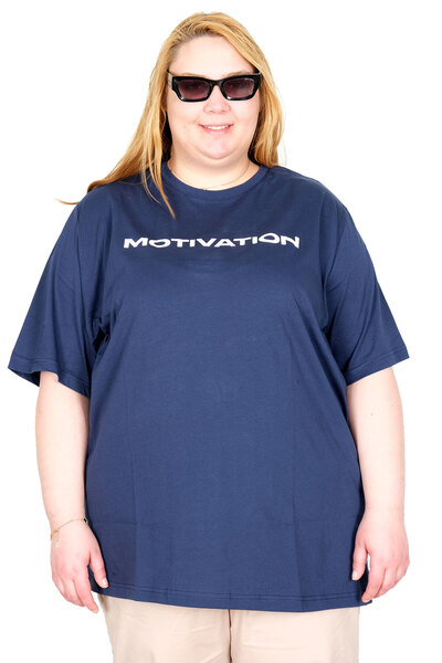 ModeXL Modna XL majica za žene veće veličine sa bis ovratnikom Wanted U26113 ...