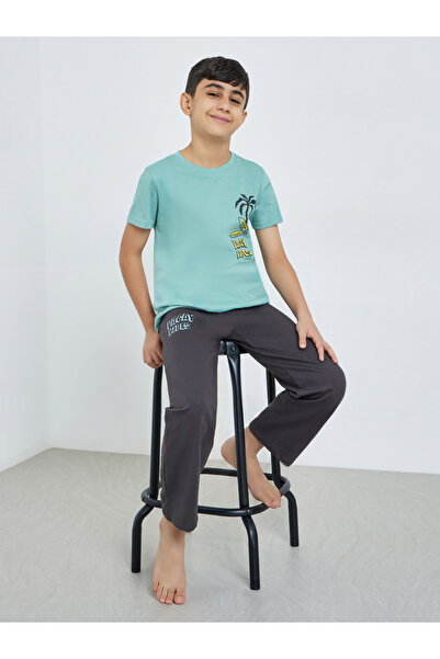 Styli Teen Boys Printed T-Shirt and Joggers Set