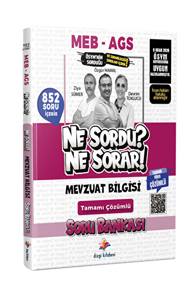 Dizgi Kitap 2026 MEB AGS Mevzuat Bilgisi Ne Sordu Ne Sorar Tamamı Video Çözüm...