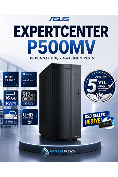 ASUS Expertcenter P500MV Intel® Core™ Ultra 7 240H 5.2Ghz Aı 16GB DDR5 512GB ...