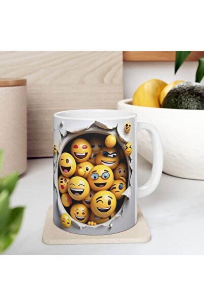 KADOREX DESIGN 3D Emoji Fun Mug with Explosion Effect – Modern Design Coffee ...