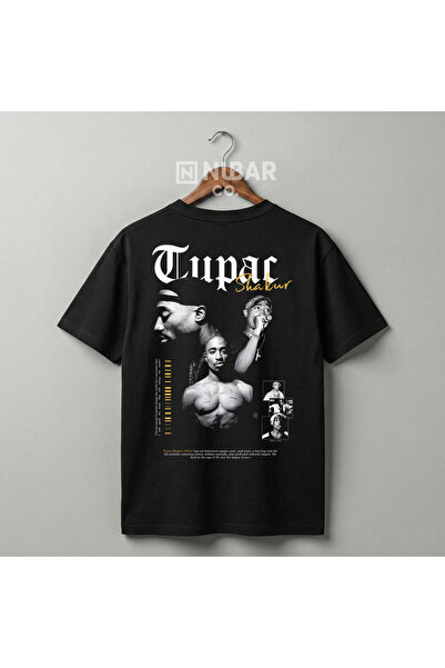Grafftee Clothing Tupac Tasarımlı Unisex Premium Pamuklu Tişört