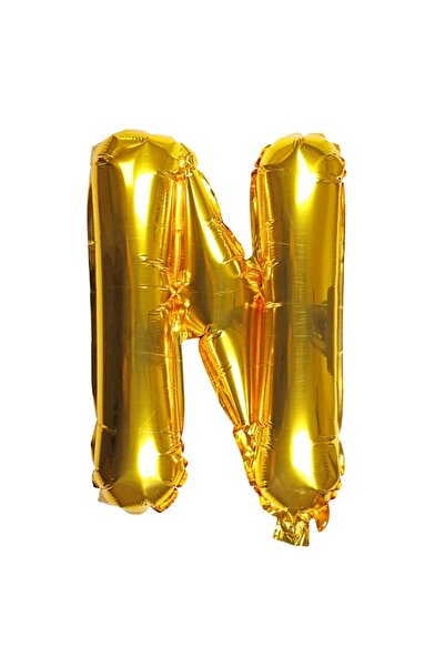 OEM Balon Auriu cu Litera N (40cm)