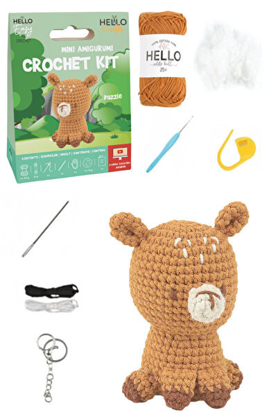 GLANCE Hello Crafts Tığ İşi Mini Amigurumi Kiti Dazzle Örgü Seti HC108