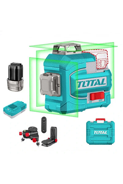 TOTAL TLL301201E Akülü Yeşil Lazer Hizalama 16V
