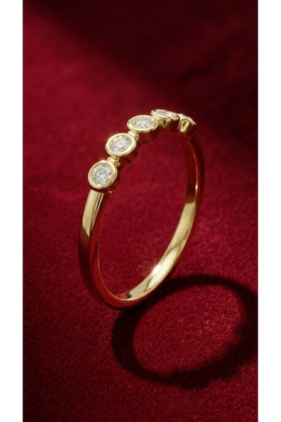 ZERA STEEL JEWELRY Xuping Sıralı Taşlı Yüzük