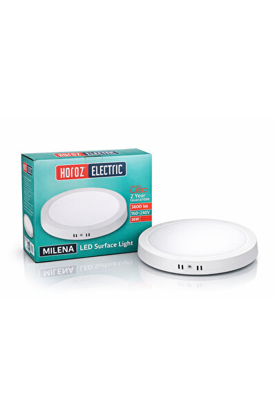 Horoz Electric HOROZ Milena 36W Φωτιστικό Οροφής LED, 3600 lm, Επιφανειακής Τ...