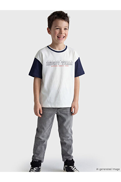LC Waikiki Timeless Clothing & Timeless Choices Zero Roba Collar Printed Boys...