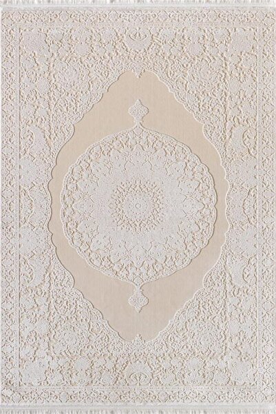 Royal Halı He32D Krem Bej Modern Salon Halısı 200X290