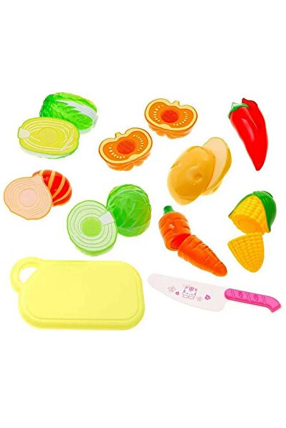 Feyza Oyuncak Cuttable Vegetable Set Toy Kitchen Set with Cutting Board |   4...
