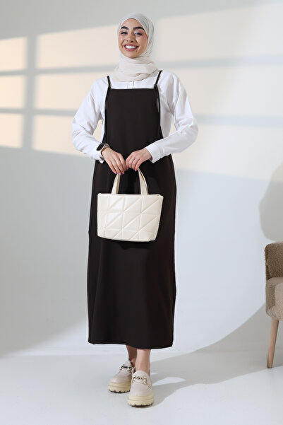Pure Class Women's Gilet Dress with Adjustable Straps, Long Comfortable Fit