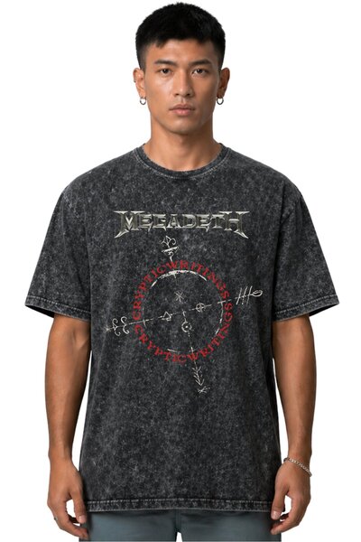 SEVBANO Megadeth Rock Metal Music Band Front Printed Unisex Oversize Vintage ...