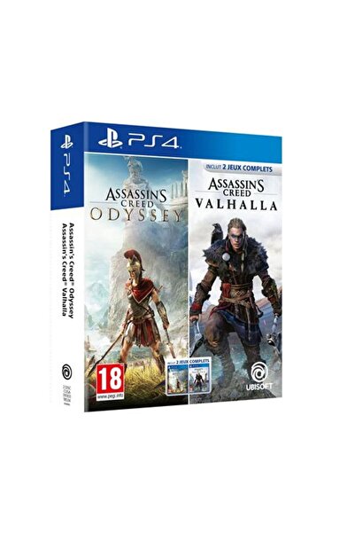 Ubisoft PS4 Assassins Creed Odyssey & Valhalla Twin Pack 2 Oyun 2 Diskli Paket