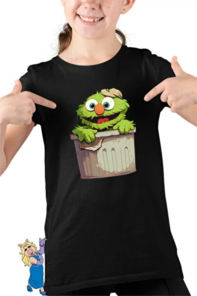 OEM Tricou Copii Fete The Muppets Oscar Grouch