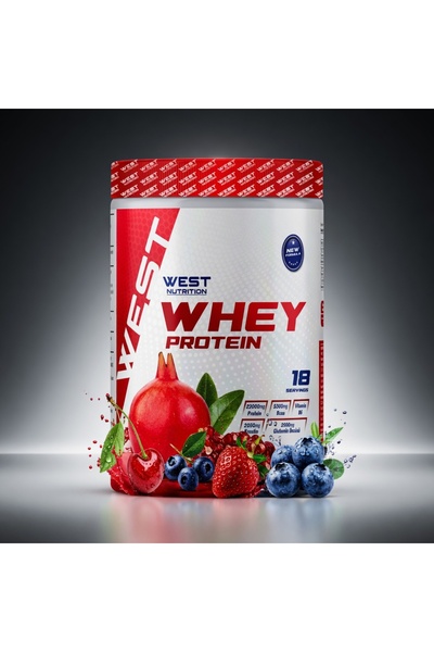 iyva West Nutrition Whey Protein Tozu 540 gr 18 Servis Nar & Vişne & Çilek & ...