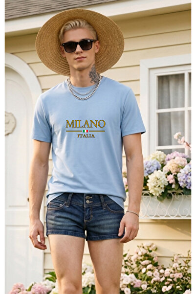HOFFNUNG Unisex Βαμβακερό μπλουζάκι με λαιμόκοψη ποδηλάτου σε μεγάλο μέγεθος