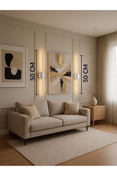 ST LİGHTİNG 50cm Kablosuz Pilli Salon Koridor Tablo Duvar Resim Televizyon Ke...