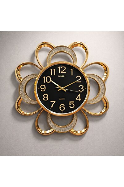 Magic Time Ceas Perete Silentios cu Fosfor Design Floral - Sorivelle