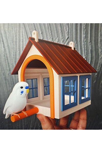 sonvadi Muhabbet Kuşu Evi Modern Tasarım 3 D Baskı 3 Katman