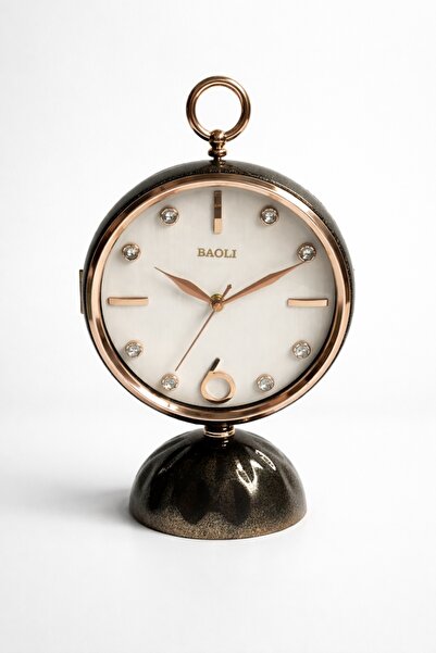 Magic Time Ceas de Masa Silentios Modern cu Strass si Oglinda - Rovinor