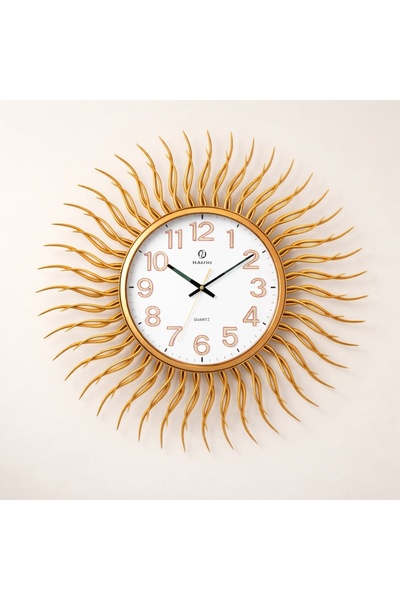 Magic Time Ceas Perete Silentios cu Fosfor in Forma de Soare - Solenor