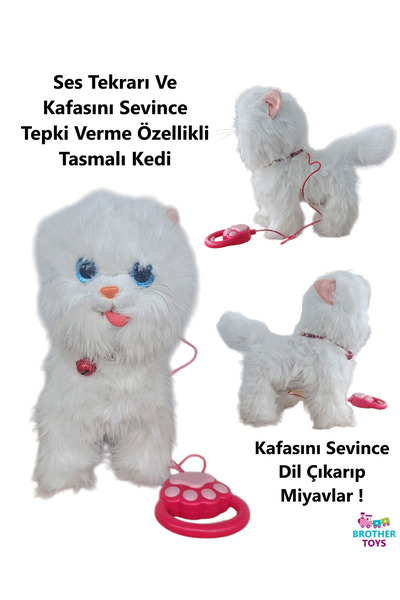 Brother Toys Ses Tekrarlayan Kafasını Sevince Tepki Veren Yürüyen Havlayan Ta...