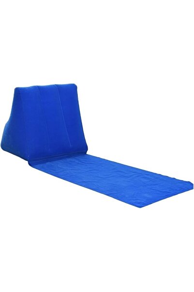 unbranded Covor de plajă LEHATIKO gonflabil cu spătar 102x38 cm, relaxare erg...