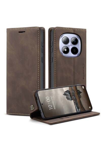 Caseme 013 Retro Θήκη Βιβλίο Coffee (Xiaomi Redmi Note 15 Pro 4G)