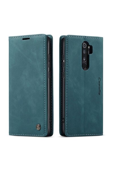 Caseme -013 Retro Θήκη Βιβλίο Green Blue (Xiaomi Redmi Note 8 Pro)