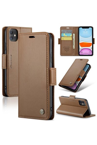 Caseme 023 Luminus Θήκη Πορτοφόλι Brown (Apple iPhone 11)