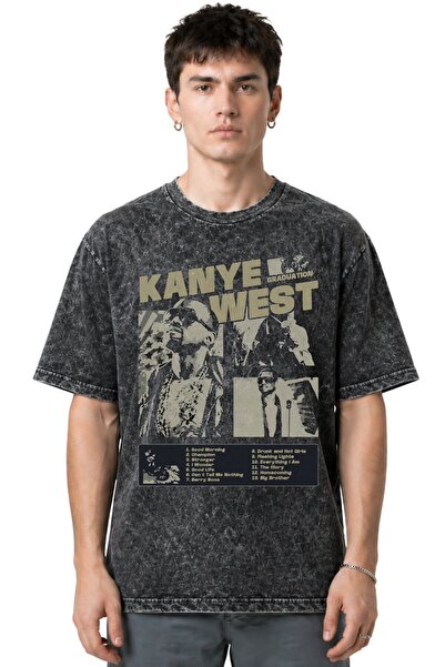 SEVBANO Tricou unisex supradimensionat, cu imprimeu frontal, spălat la mașină...