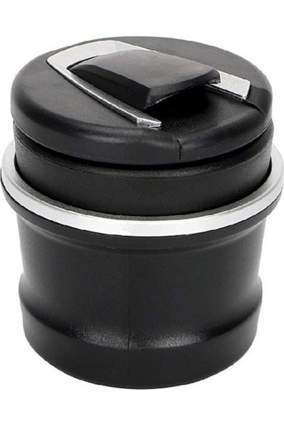 OEM Car Ashtray with LED and Cigarette Tongs, Compact Design for Cup Holder, ...
