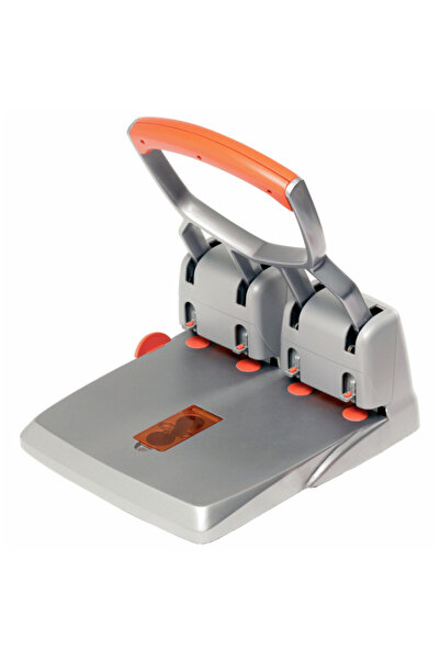 Rapid Perforator metalic, 4 perforatii, 150 coli, Supreme HDC 150/4 - arginti...