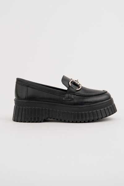 Madam Tarz Bln-1071 Thick Sole Buckle Loafer
