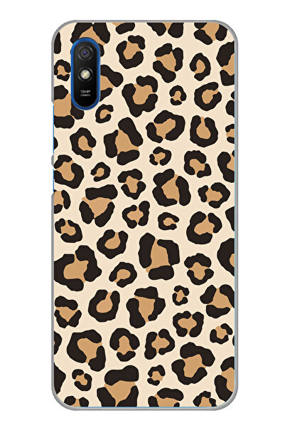 TechTree Redmi 9A Uyumlu Vahşi Zarafet Leopar Desenli Baskılı Silikon Kılıf