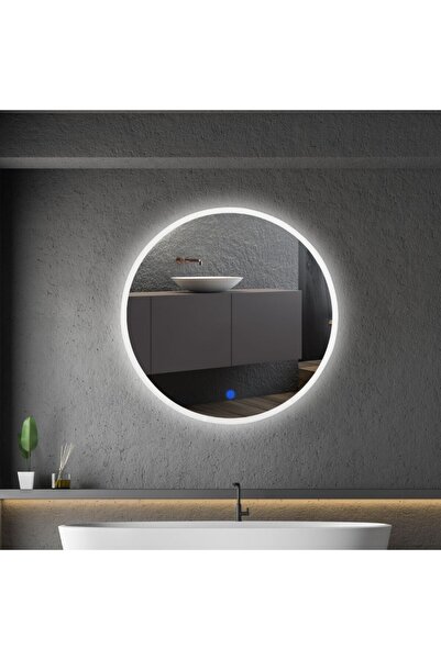 SANITEXPERT Oglindă LED Circulară FI600, 15W, 1640lm, 4000K, Întrerupător Tou...