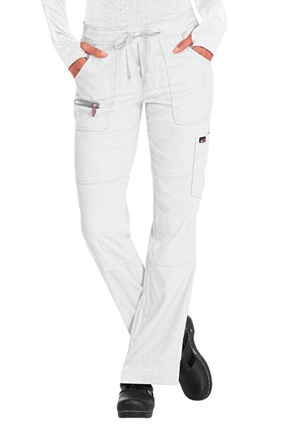KOI Pantaloni medicali elastici Lite Peace, albi, mărimea XS